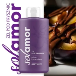 Solamor, żel pod prysznic, Plum Chocolate, 500 ml