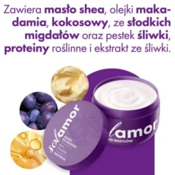 Solamor, maska do włosów, Plum Chocolate, 200 ml