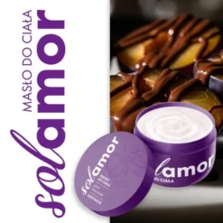 Solamor, masło do ciała, Plum Chocolate, 200 ml