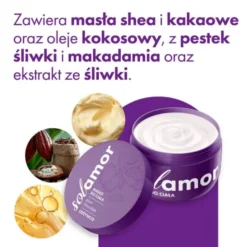 Solamor, masło do ciała, Plum Chocolate, 200 ml