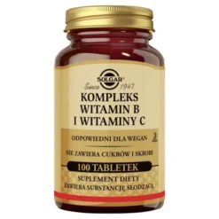 Solgar Kompleks Witamin B i Witaminy C, tabletki, 100 szt.