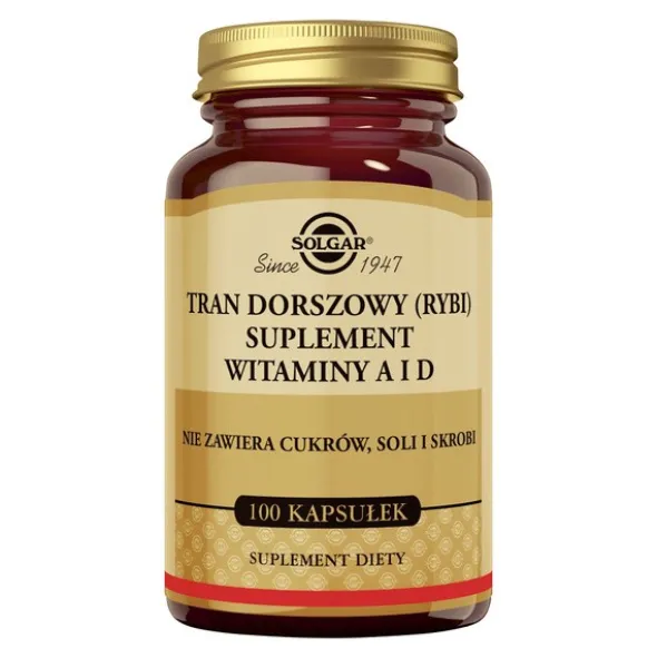 Solgar Tran Dorszowy, kapsułki, 100 szt.