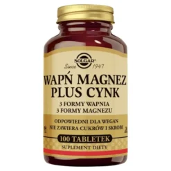 Solgar Wapń Magnez plus Cynk, tabletki, 100 szt.