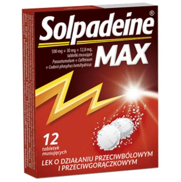 Solpadeine Max, tabletki musujące, 12 szt.
