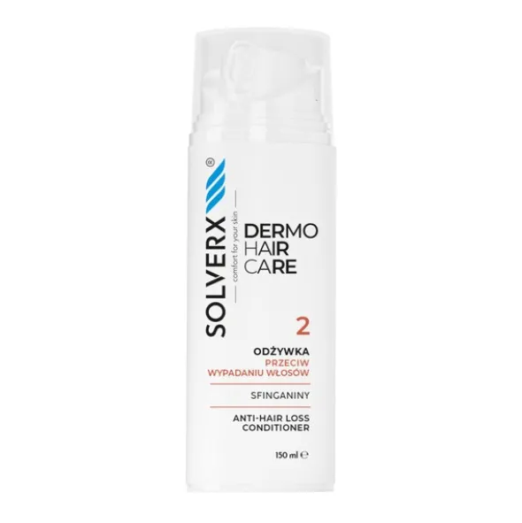 Solverx dermoHAIR, odżywka przeciw wypadaniu włosów, 150 ml