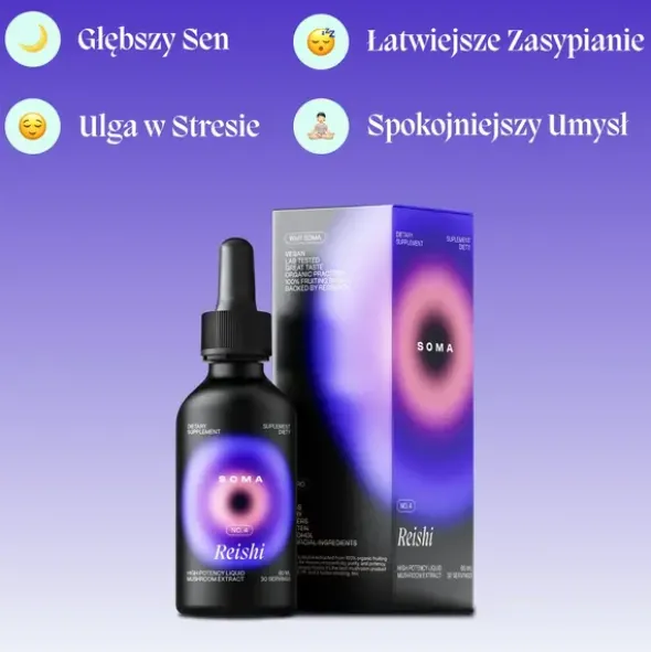 Soma Reishi, płyn, smak karmelowy, 60 ml