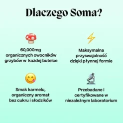 Soma Reishi, płyn, smak karmelowy, 60 ml