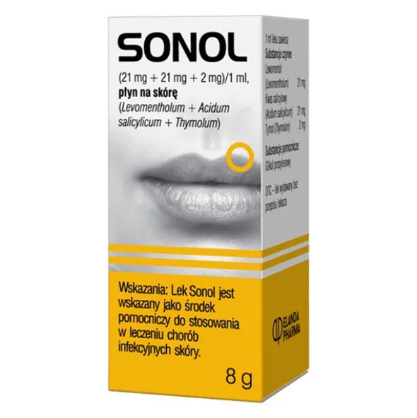 Sonol, płyn do stosowania na skórę, 8 g