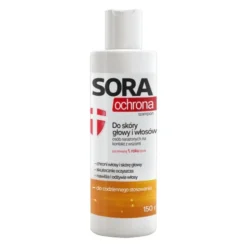 Sora, szampon do skóry głowy i włosów osób narażonych na kontakt z wszami, 150 ml