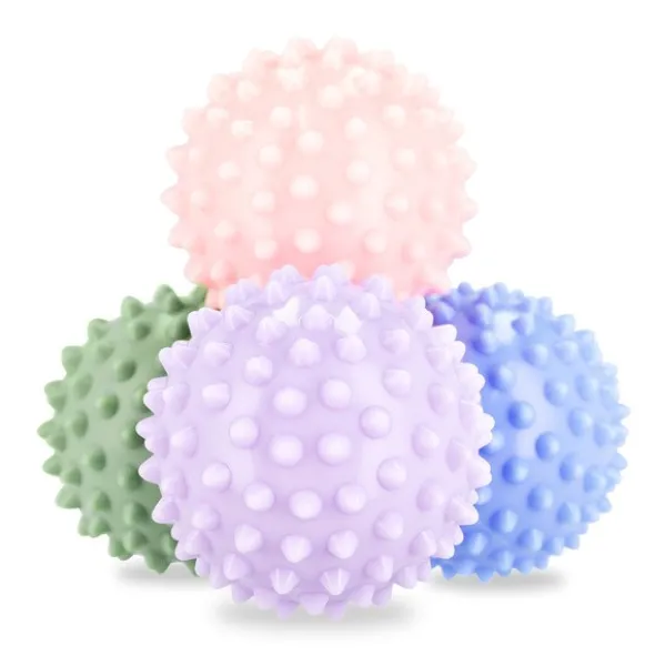 Spokey Massage Balls Set, piłki do masażu, sensoryczne, grespi, 4 x 6,5 cm