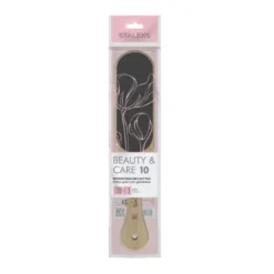 Staleks Beauty & Care 10 Type 1, drewniana, dwustronna tarka do stóp, 100/180 grit, 1 szt.