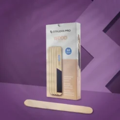 Staleks Expert 20, drewniana baza prosta do pilnika, jednorazowa, 50 szt.