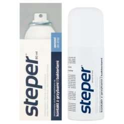 Steper, aerozol do stóp i paznokci, przeciwgrzybiczy, 80 ml