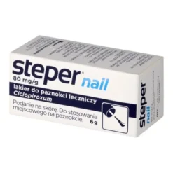 Steper nail, 80 mg/g, lakier do paznokci leczniczy, 6 g