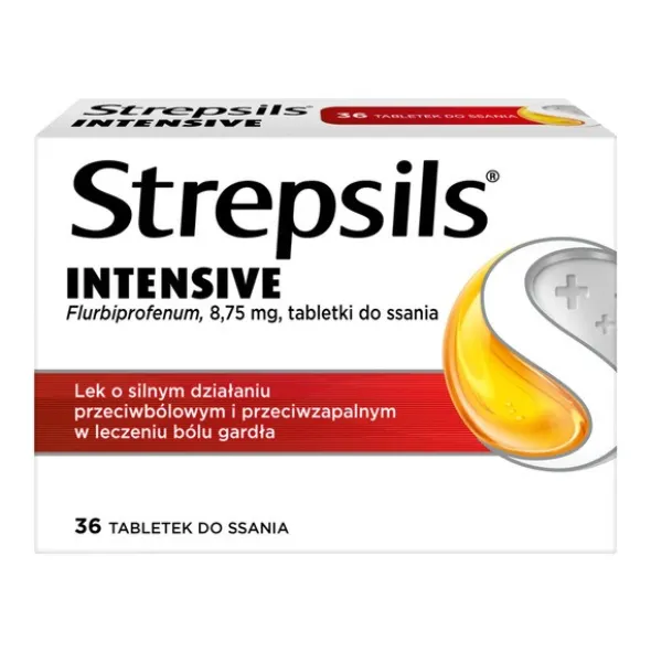 Strepsils Intensive, 8,75 mg, tabletki do ssania, 36 szt.