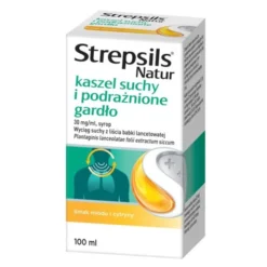 Strepsils Natur kaszel suchy i podrażnione gardło, 30 mg/ml, syrop, 100 ml