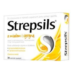 Strepsils z miodem i cytryną, pastylki twarde, 36 szt.