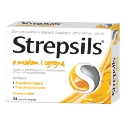 Strepsils z miodem i cytryną, pastylki twarde, 24 szt.