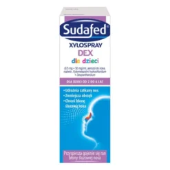 Sudafed Xylospray DEX dla dzieci, 0,5mg+50mg/ml, aerozol do nosa,10ml