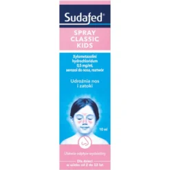Sudafed XyloSpray dla dzieci, 0,5 mg/ml, aerozol do nosa, 10 ml
