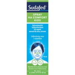 Sudafed XyloSpray HA dla dzieci, 0,5mg/ml, aerozol do nosa, 10 ml