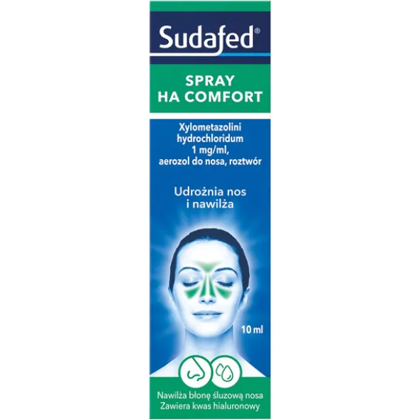 Sudafed XyloSpray HA, 0,1% (1mg/ml), aerozol do nosa, 10 ml
