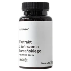 Sundose Ekstrakt z żeń-szenia koreańskiego, kapsułki twarde, 90 szt.