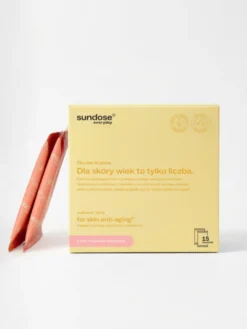 Sundose Everyday For Skin Anti-Aging Kwas Hialuronowy i Witamina C, saszetki z proszkiem, smak malinowo-cytrynowy, 15 szt.
