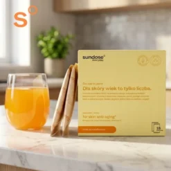 Sundose Everyday For Skin Anti-Aging Kwas Hialuronowy i Witamina C, saszetki z proszkiem, smak pomarańczowy, 15 szt.