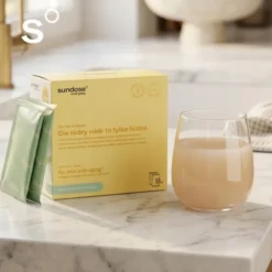Sundose Everyday For Skin Anti-Aging, saszetki z proszkiem, smak jabłko-limonka, 15 szt.