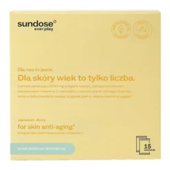Sundose Everyday For Skin Anti-Aging, saszetki z proszkiem, smak jabłko-limonka, 15 szt.