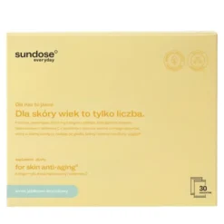 Sundose Everyday For Skin Anti-Aging Kwas Hialuronowy i Witamina C, saszetki z proszkiem, smak jabłko-limonka, 30 szt.