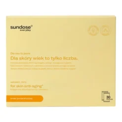 Sundose Everyday For Skin Anti-Aging Kwas Hialuronowy i Witamina C, saszetki z proszkiem, smak pomarańczowy, 30 szt.