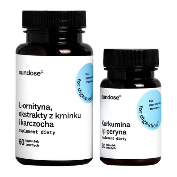 Sundose For Digestion, kapsułki, 30 szt. + 60 szt.
