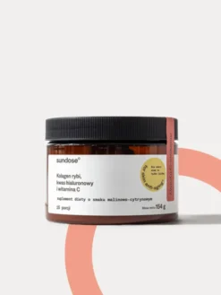 Sundose For Skin Anti - Aging Kolagen, proszek, smak malinowo - cytrynowy, 154 g