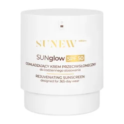 Sunew Med+ SUNglow SPF 50, odmładzający krem przeciwsłoneczny do twarzy, 50 ml