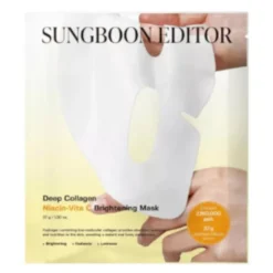 Sungboon Editor, Deep Collagen Niacin-Vita C Bright, maska w płachcie, 37 g