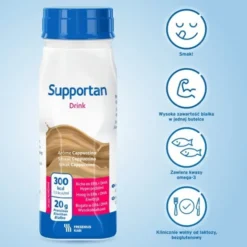 Supportan Drink, płyn o smaku cappuccino, 4 x 200 ml