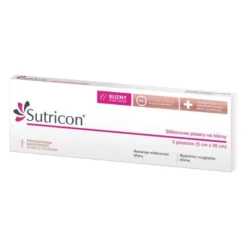 Sutricon, silikonowe plastry na blizny, 5 cm x 30 cm, 5 szt.