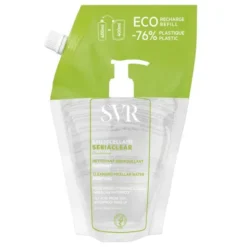SVR Sebiaclear Eau micellaire, oczyszczający płyn micelarny, uzupełnienie, 400 ml