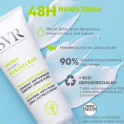 SVR Sebiaclear Hydra, regenerujący krem nawilżający, 40 ml