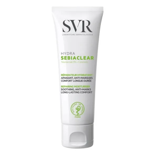 SVR Sebiaclear Hydra, regenerujący krem nawilżający, 40 ml