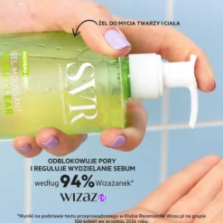 SVR Sebiaclear, złuszczający żel do mycia przeciwdziałający niedoskonałościom, 400 ml