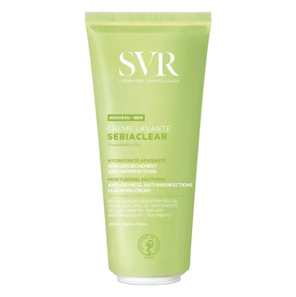 SVR Sebiaclear, złuszczający żel do mycia przeciwdziałający niedoskonałościom, 200 ml