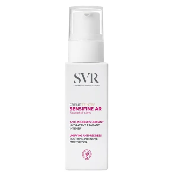 SVR Sensifine AR Creme Teintee, ujednolicający krem redukujący zaczerwienienia, skóra naczyniowa, 40 ml