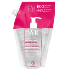 SVR Sensifine AR Eau Micellaire, kojąca woda micelarna do twarzy, oczu i ust, uzupełnienie, 400 ml