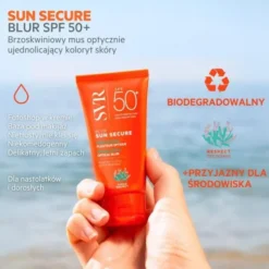 SVR Sun Secure Blur, bezzapachowy, krem-mus SPF50+, 50 ml