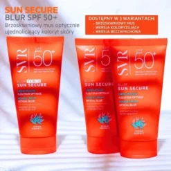 SVR Sun Secure Blur, bezzapachowy, krem-mus SPF50+, 50 ml