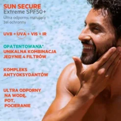 SVR Sun Secure Extreme, ultra matujący żel ochronny, SPF50+, 50 ml