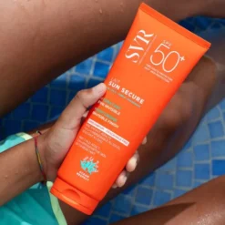 SVR Sun Secure Lait Sans Parfum, bezzapachowe, nawilżające, biodegradowalne mleczko ochronne SPF50+, 250 ml